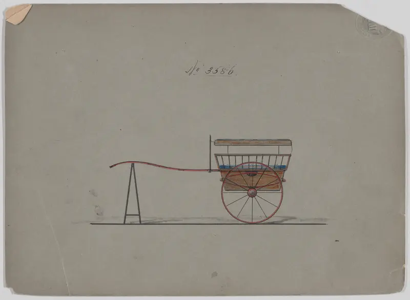 Governess Cart/Tonneau #3586 Wall Art by Brewster & Co. - High-Resolution Digital Print