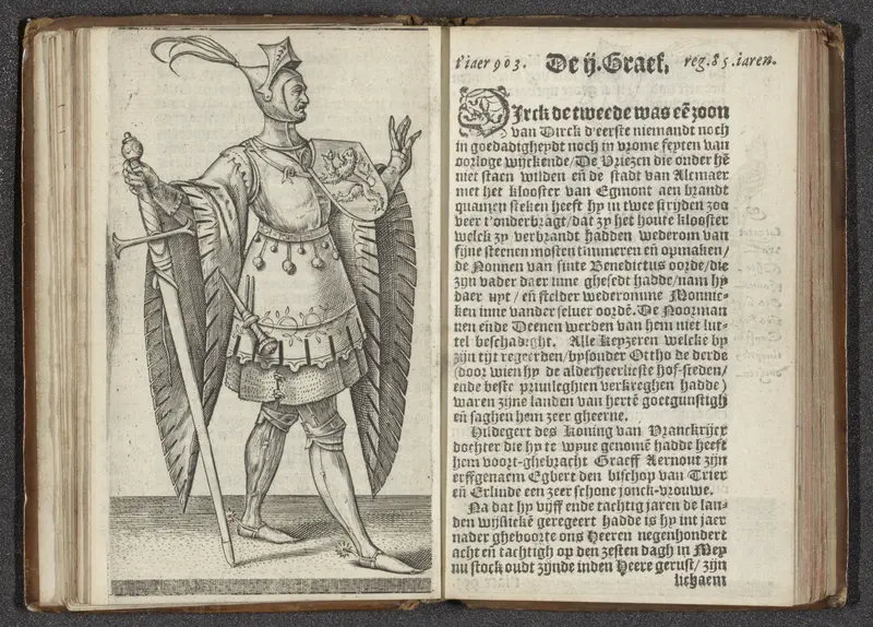 Graaf Dirk II van Holland Wall Art by Hendrick Goltzius - High-Resolution Digital Print