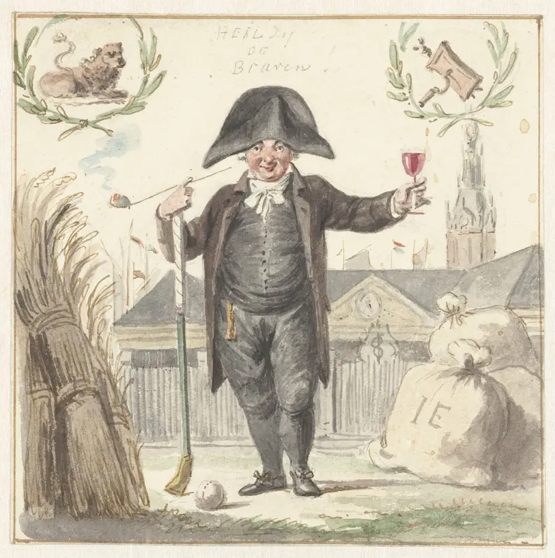 Graanhandelaar Johan Eymer voor de Korenbeurs van Amsterdam Wall Art by Jacob Smies - High-Resolution Digital Print