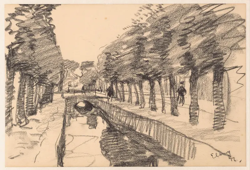 Grachtje in Elburg Wall Art by Willem Bastiaan Tholen - High-Resolution Digital Print