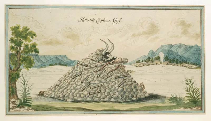 Graf van een leider van de Khoekhoe Wall Art by Unknown - High-Resolution Digital Print