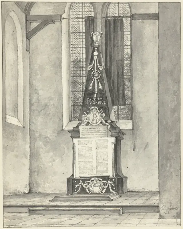 Grafmonument van Janus Dousa in de Ned. Hervormde kerk te Noordwijk Wall Art by Gerrit Lamberts - High-Resolution Digital Print