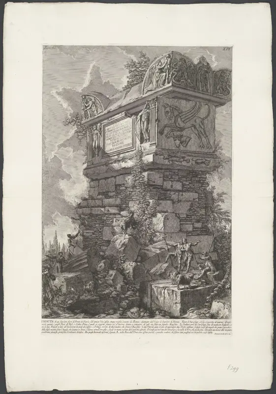 Graftombe aan de Via Cassia Wall Art by Unknown - High-Resolution Digital Print