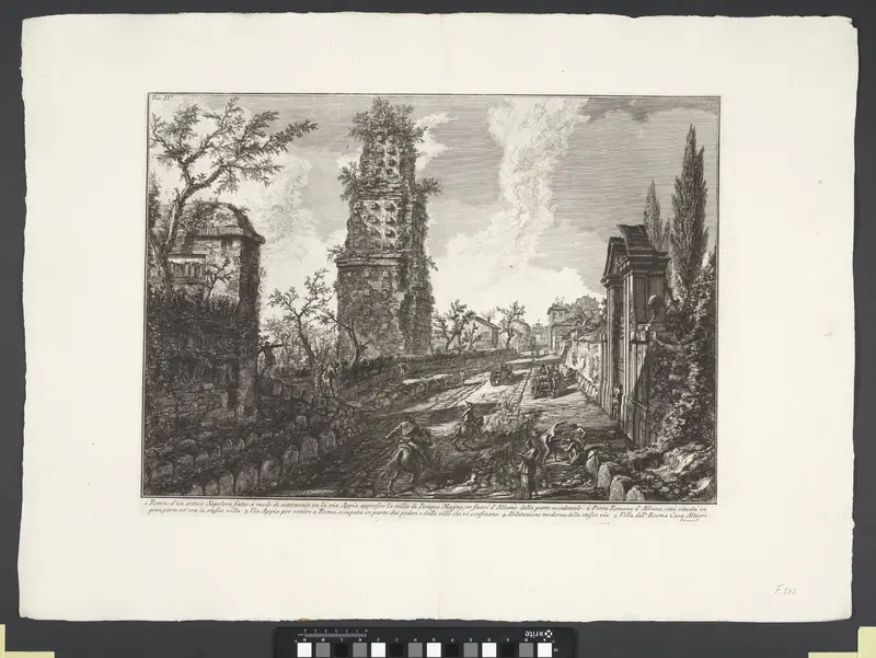Graftombe aan Via Appia Antica bij Albano Wall Art by Unknown - High-Resolution Digital Print