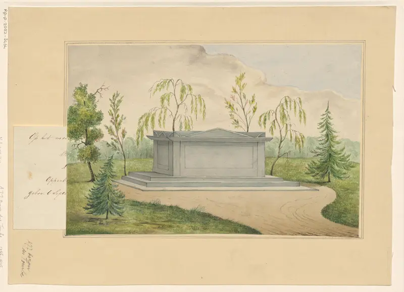 Graftombe van Andries Jan Jacob des Tombe Wall Art by anonymous - High-Resolution Digital Print