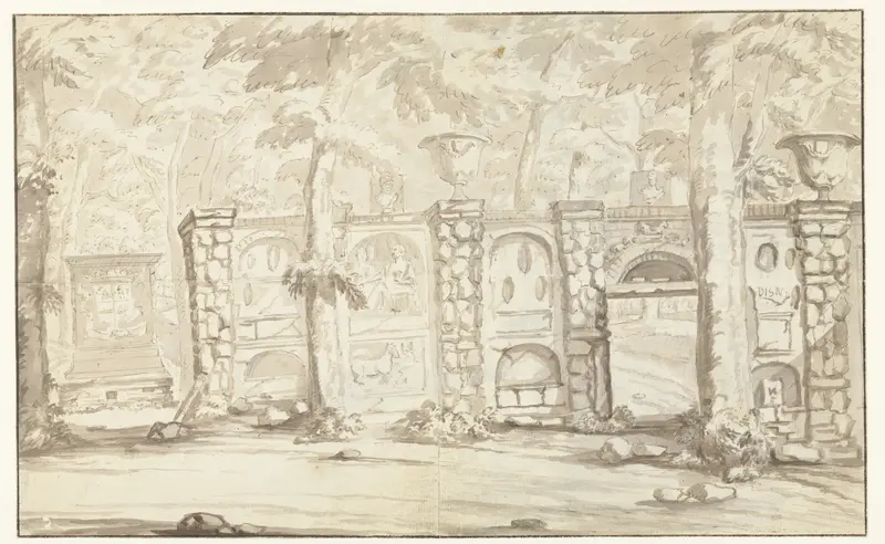 Graftombe van Johan Maurits van Nassau-Siegen en deel van amfitheater Wall Art by Arnoud van Halen - High-Resolution Digital Print