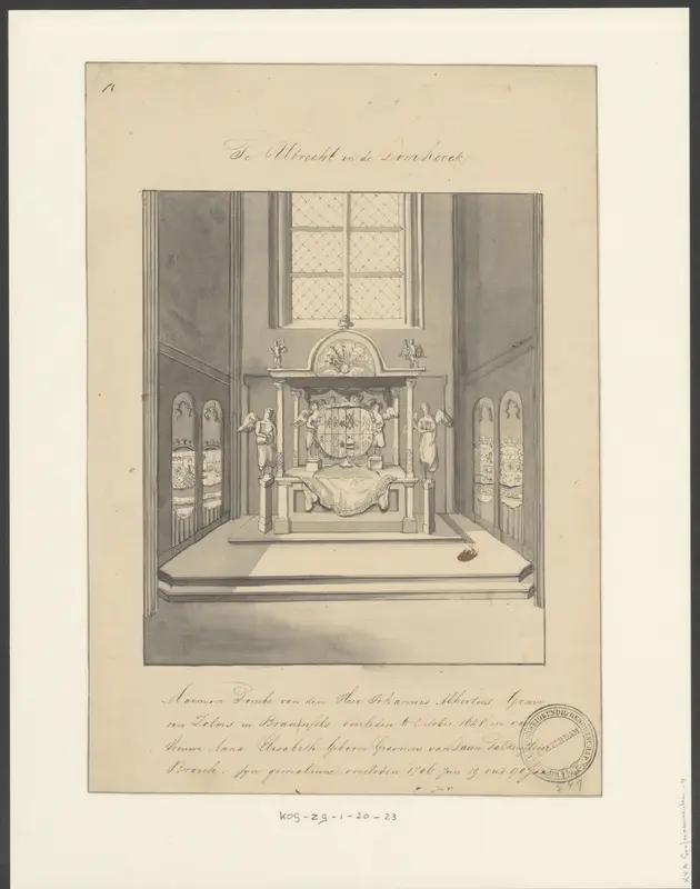 Graftombe van Johann Albrecht II, graaf van Solms-Braunfels en Anna Elisabeth van Vehlen Wall Art by Unknown - High-Resolution Digital Print