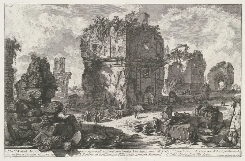 Graftombes aan de Via Appia Antica Wall Art by Unknown - High-Resolution Digital Print