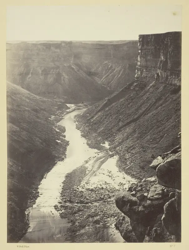 Grand Cañon, Colorado River, Near Paria Creek, Looking West Wall Art by William H. Bell - High-Resolution Digital Print