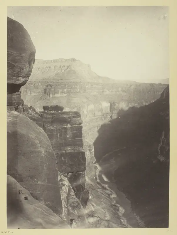 Grand Cañon of the Colorado River, Mouth of Kanab Wash, Looking East Wall Art by William H. Bell - High-Resolution Digital Print