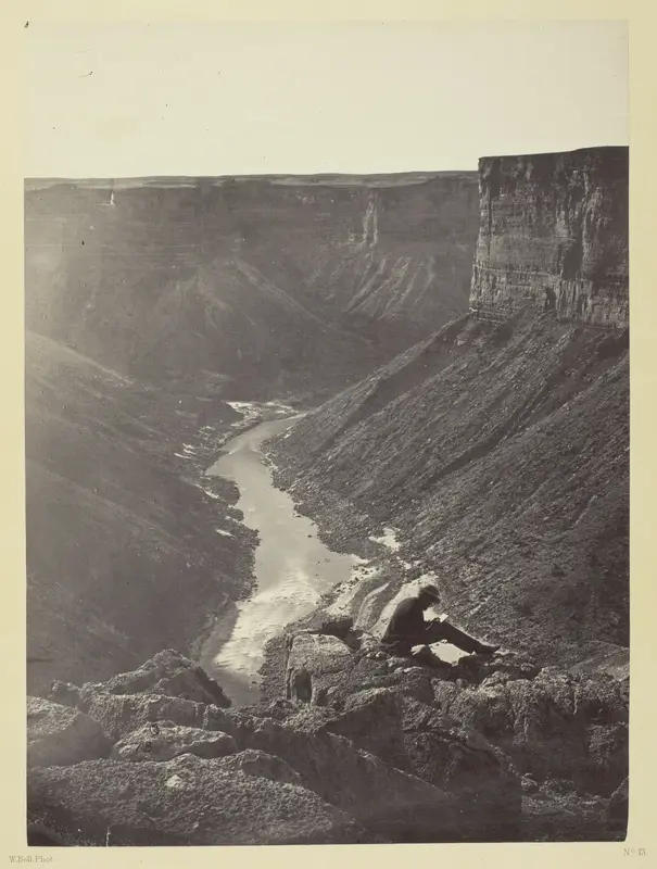 Grand Cañon of the Colorado River, Mouth of Kanab Wash, Looking West Wall Art by William H. Bell - High-Resolution Digital Print