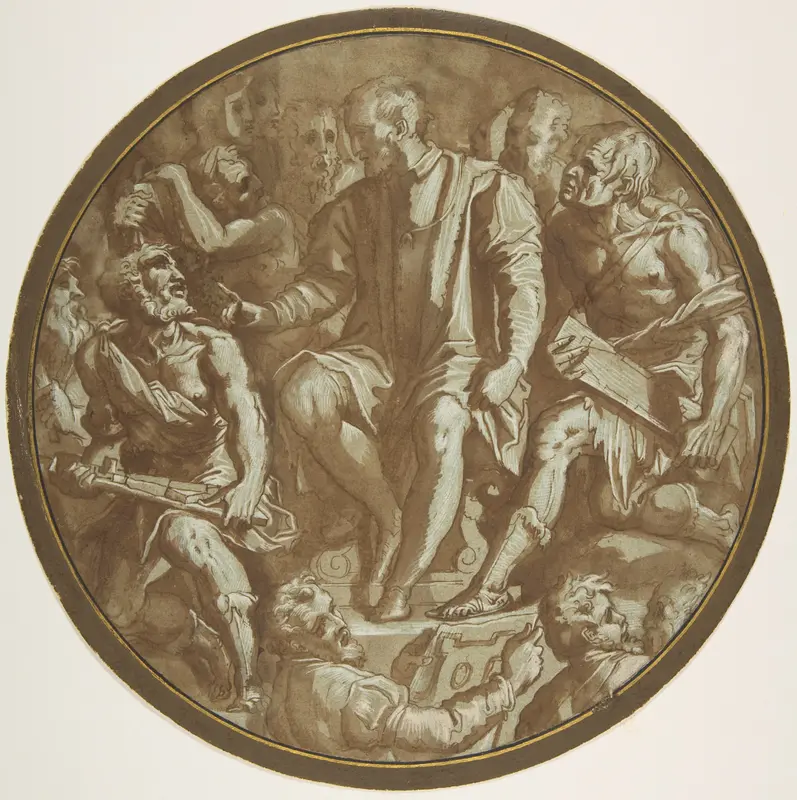 Grand Duke Cosimo I of Tuscany Surrounded by his Artists. Wall Art by Giorgio Vasari - High-Resolution Digital Print
