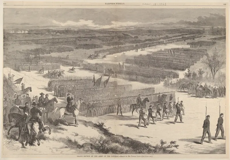 Grand Review of the Army of the Potomac – Drawn by Mr. Thomas Nast (from "Harper's Weekly") Wall Art by Thomas Nast - High-Resolution Digital Print