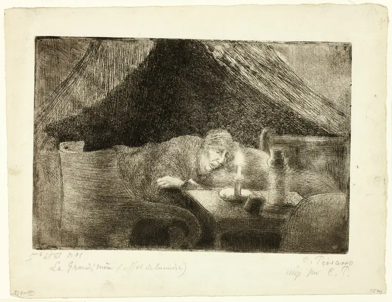 Grandmother: The Artist's Mother Wall Art by Camille Pissarro - High-Resolution Digital Print