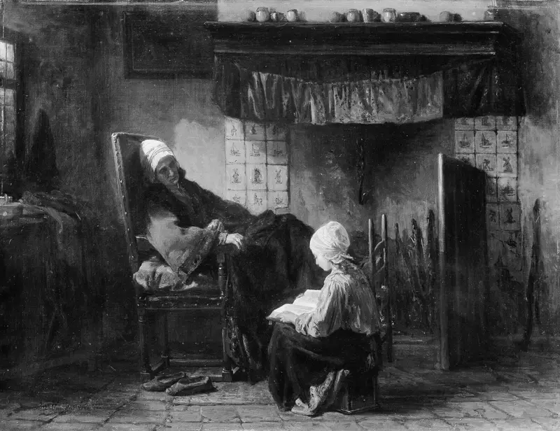 Grandmother's Treasure Wall Art by Jozef Israëls - High-Resolution Digital Print