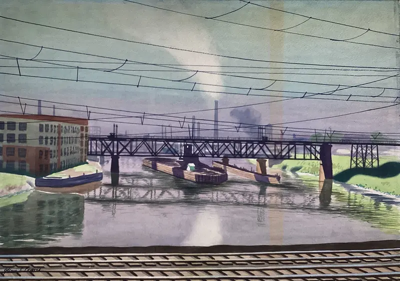 Gray Morning (Greysferry Ave. Bridge) Wall Art by Glenn Stuart Pearce - High-Resolution Digital Print