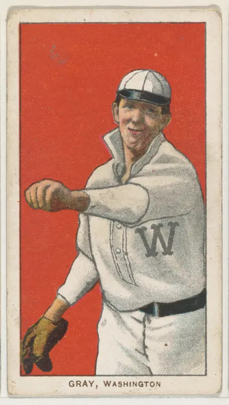 Gray, Washington, American League, from the White Border series (T206) for the American Tobacco Company Wall Art by American Tobacco Company - High-Resolution Digital Print