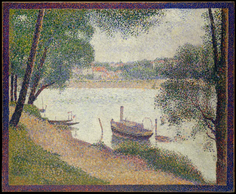 Gray Weather, Grande Jatte Wall Art by Georges Seurat - High-Resolution Digital Print