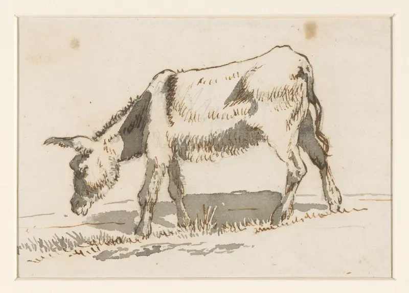 Grazende ezel, van links Wall Art by David Alphonse de Sandoz-Rollin - High-Resolution Digital Print