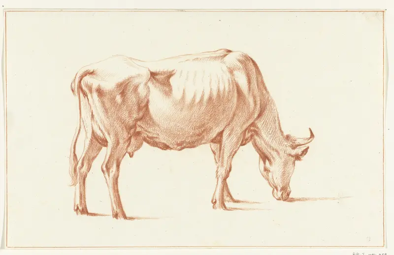 Grazende koe, naar rechts Wall Art by Jean Bernard - High-Resolution Digital Print