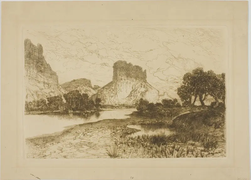 Green River, Wyoming Territory Wall Art by Thomas Moran - High-Resolution Digital Print