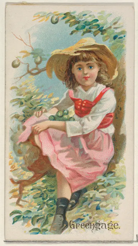 Greengage, from the Fruits series (N12) for Allen & Ginter Cigarettes Brands Wall Art by Allen & Ginter - High-Resolution Digital Print