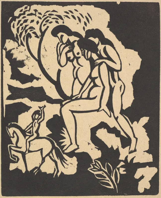 Greeting (Begrüssung) Wall Art by August Macke - High-Resolution Digital Print