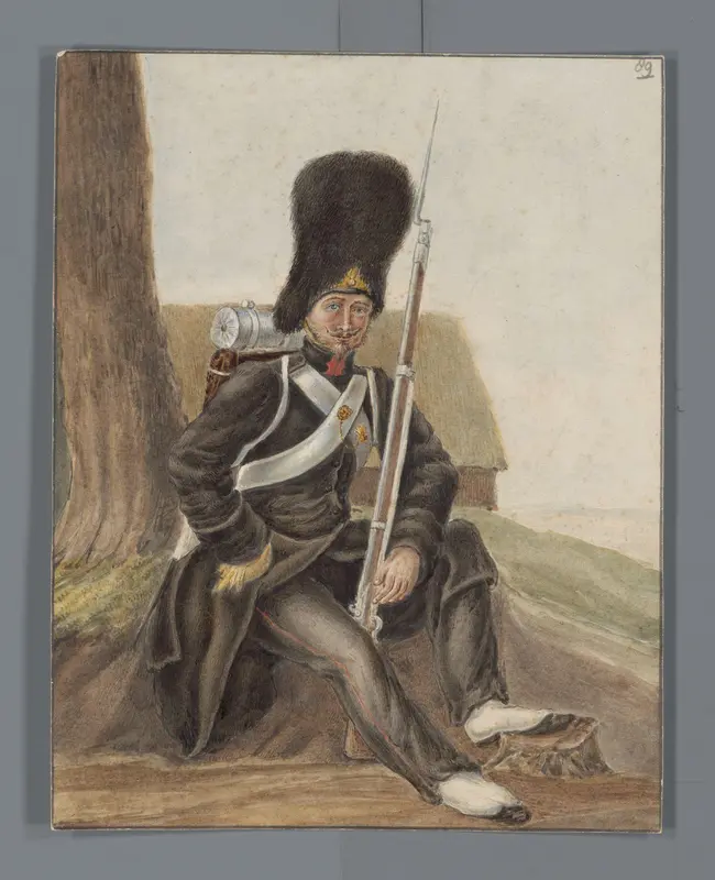 Grenadier in uitrusting Wall Art by anonymous - High-Resolution Digital Print