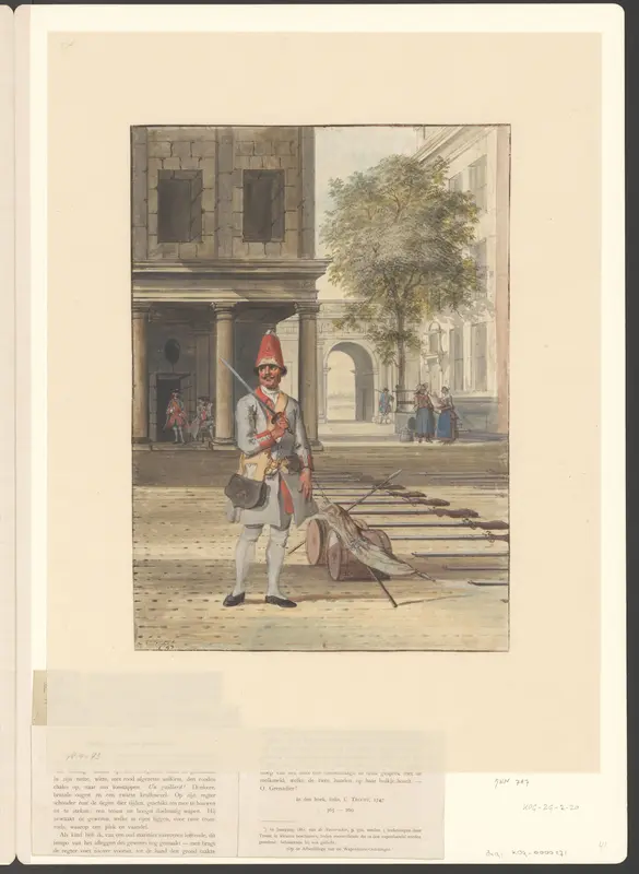 Grenadier op wacht bij een kazerne Wall Art by Unknown - High-Resolution Digital Print