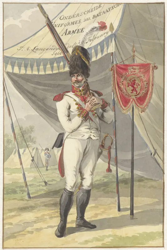 Grenadier van de garde van zijn Exellentie der Raadpensionaris Wall Art by Jan Anthonie Langendijk Dzn - High-Resolution Digital Print