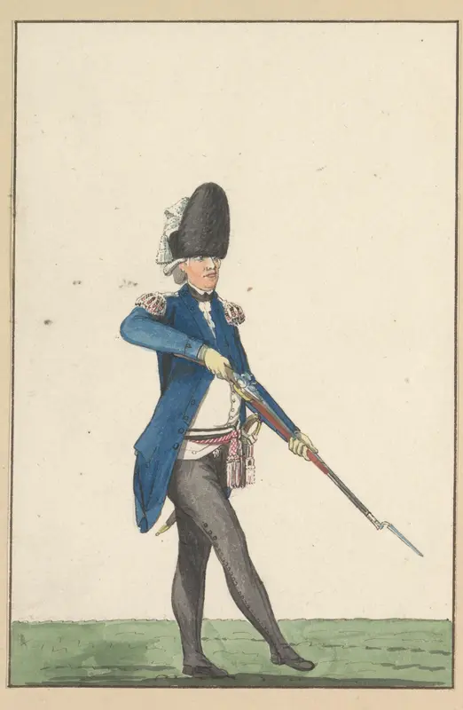 Grenadier van het Genootschap tot Nut der Schutterij te Amsterdam, 1787 Wall Art by anonymous - High-Resolution Digital Print
