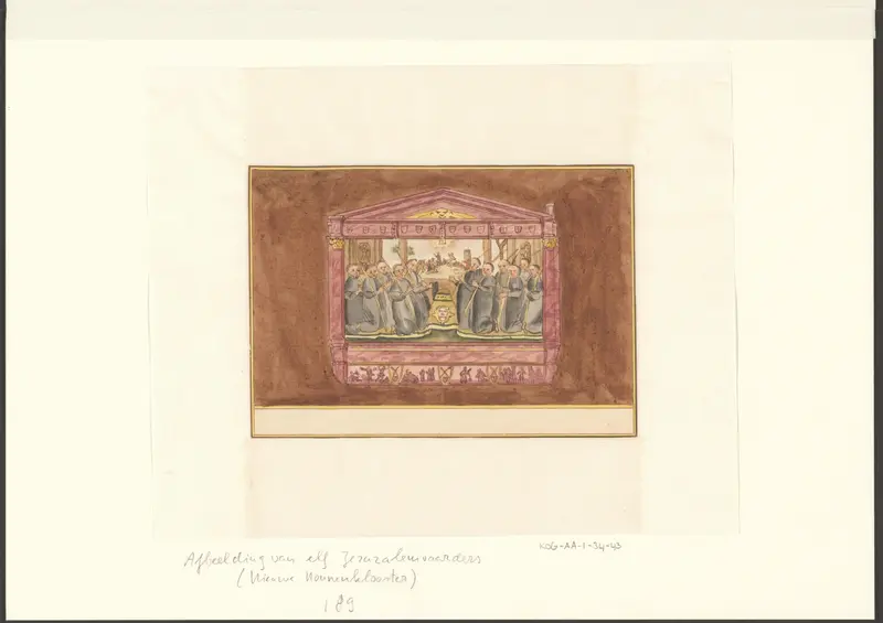 Groepsportret van elf Amsterdamse Jeruzalemvaarders Wall Art by anonymous - High-Resolution Digital Print