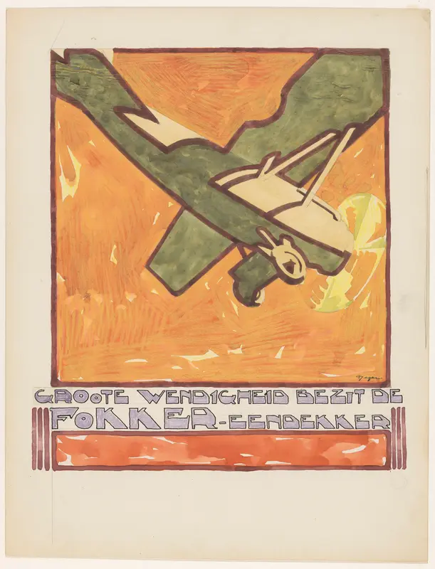 Groote wendigheid bezit de Fokker-eendekker Wall Art by Reijer Stolk - High-Resolution Digital Print