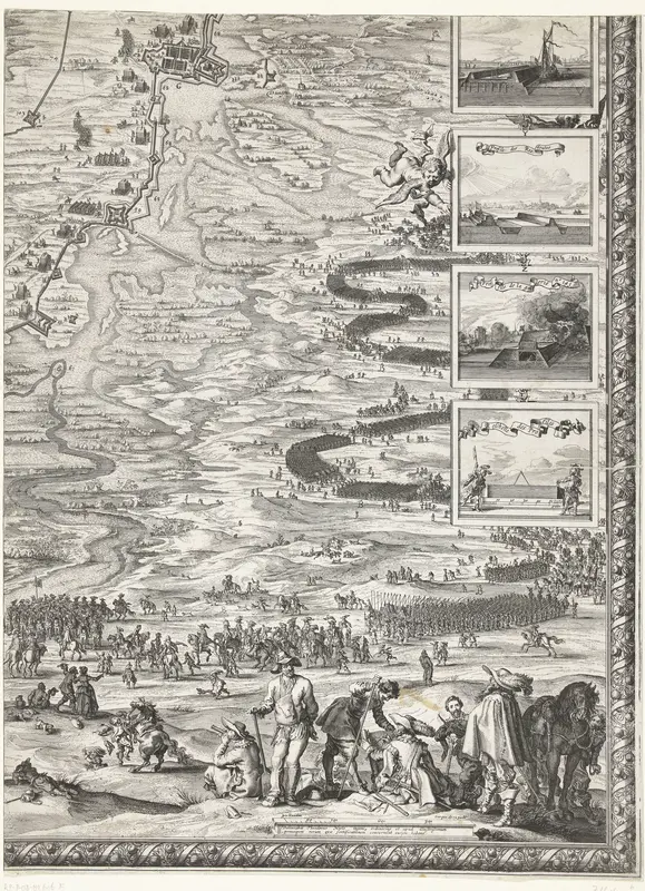 Grote kaart van het beleg van Den Bosch door Frederik Hendrik (blad rechtsonder), 1629 Wall Art by Salomon Savery - High-Resolution Digital Print