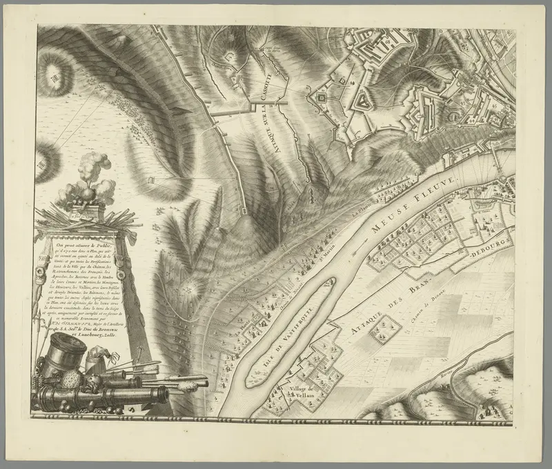 Grote kaart van het beleg van Namen (blad nr. 3), 1695 Wall Art by William III (Prince of Orange and King of England, Scotland, and Ireland) - High-Resolution Digital Print