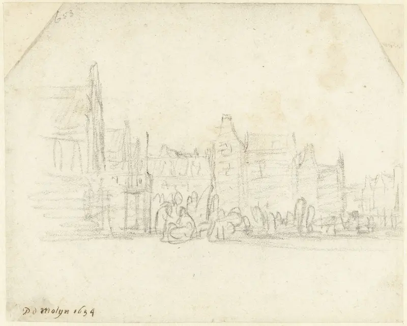Grote Markt te Haarlem Wall Art by Gerard ter Borch (II) - High-Resolution Digital Print