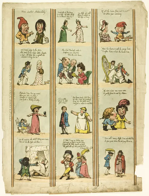 Grotesque Borders for Halls & Rooms Wall Art by Thomas Rowlandson - High-Resolution Digital Print