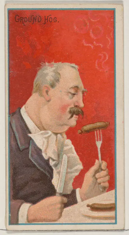 Ground Hog, from the Jokes series (N87) for Duke brand cigarettes Wall Art by W. Duke, Sons & Co. - High-Resolution Digital Print