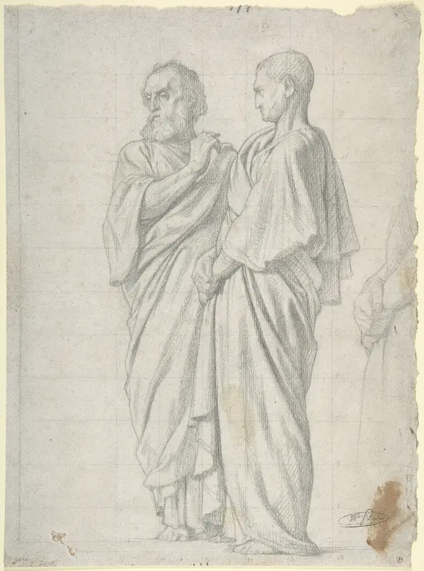 Group of Apostles Wall Art by Hippolyte Flandrin - High-Resolution Digital Print