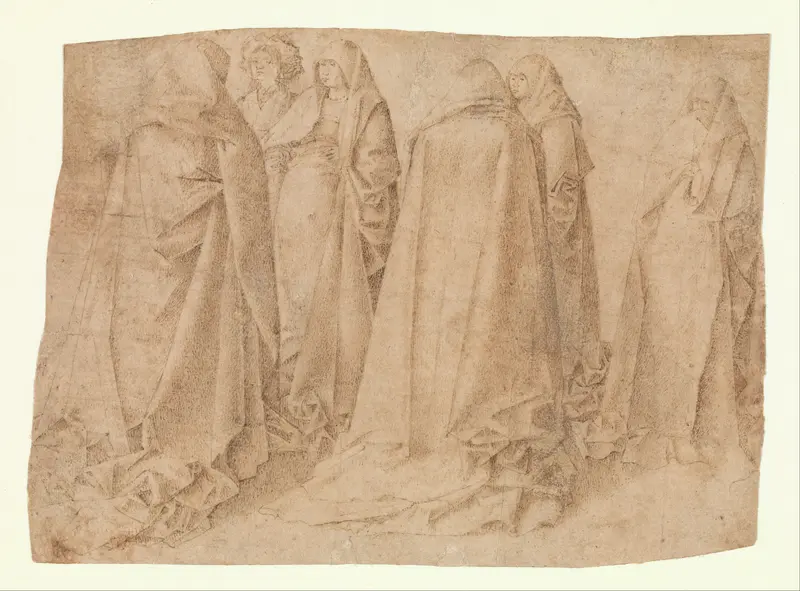 Group of Draped Figures Wall Art by Antonello da Messina (Antonello di Giovanni d'Antonio) - High-Resolution Digital Print