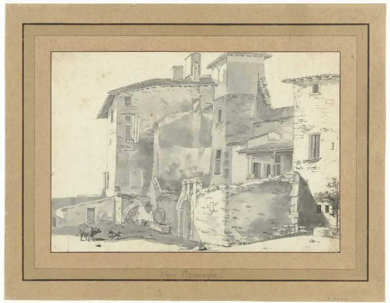 Group of Houses Wall Art by Willem Romeyn - High-Resolution Digital Print