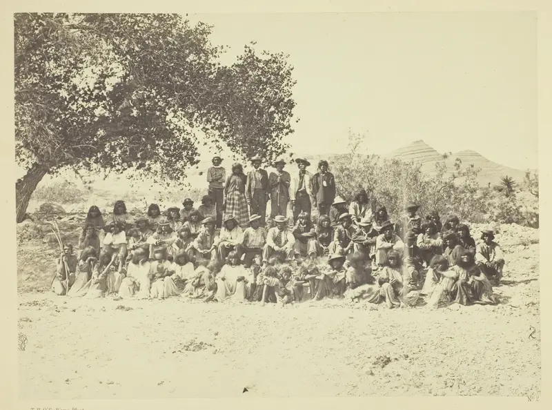 Group of Pah-Ute Indians, Nevada