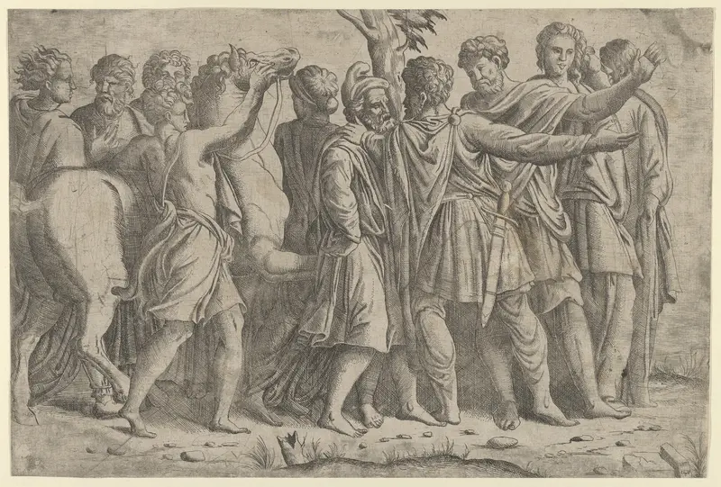 Group of Roman Figures Wall Art by Master IQV - High-Resolution Digital Print