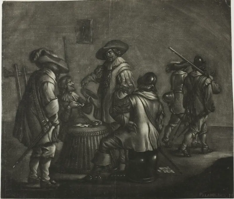Group of Six Soldiers Wall Art by Wallerand Vaillant - High-Resolution Digital Print