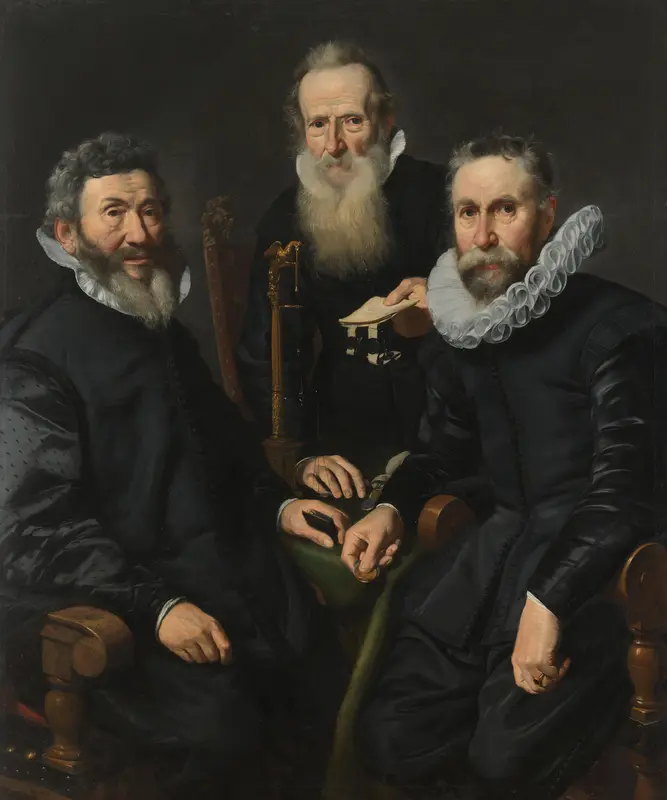 Group Portrait of an Unidentified Board of Governors Wall Art by Thomas de Keyser - High-Resolution Digital Print