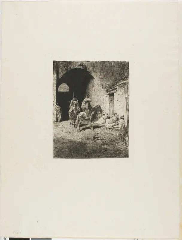 Guard of the Casbah in Tetuan Wall Art by Mariano Fortuny y Marsal - High-Resolution Digital Print
