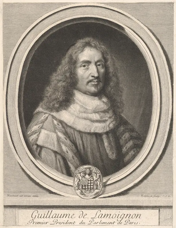 Guillaume de Lamoignon Wall Art by Gérard Edelinck - High-Resolution Digital Print