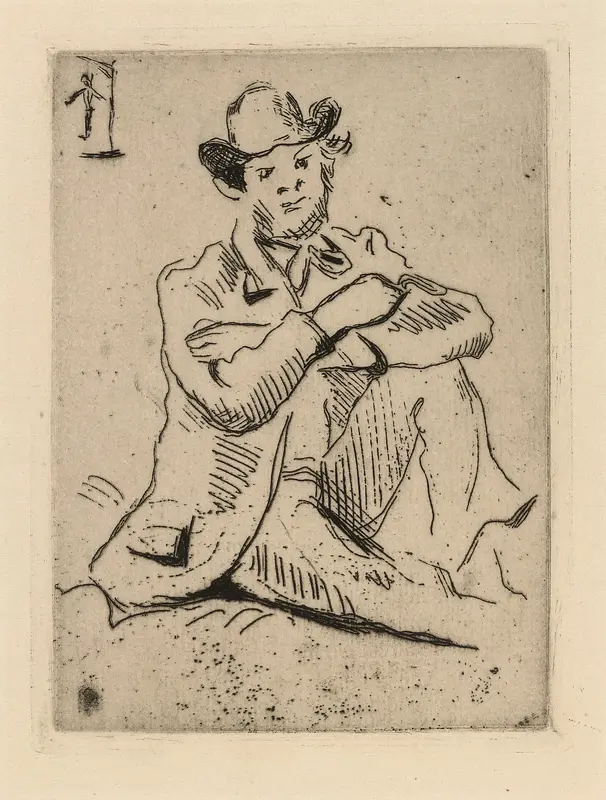 Guillaumin with the Hanged Man Wall Art by Paul Cezanne - High-Resolution Digital Print