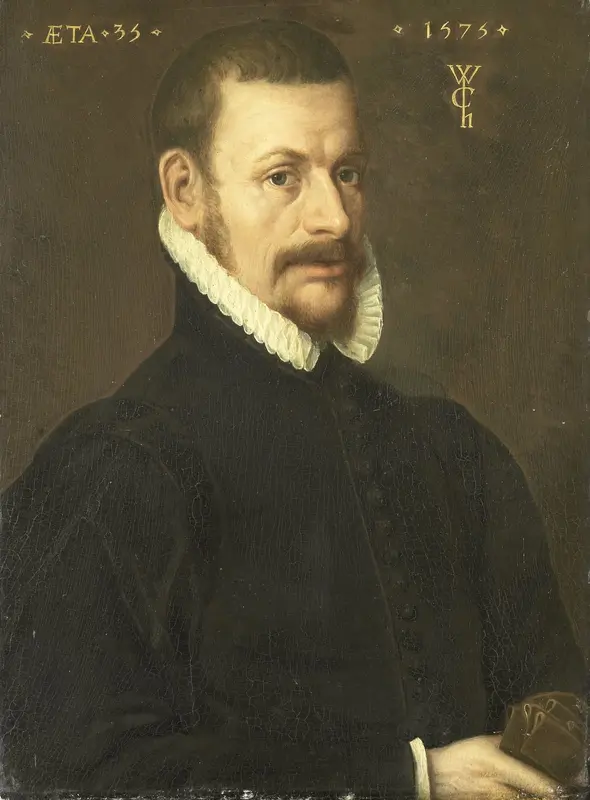 Guilliam Courten (geb 1540 - na 1580) Echtgenoot van Margarita Cassier Wall Art by anonymous - High-Resolution Digital Print
