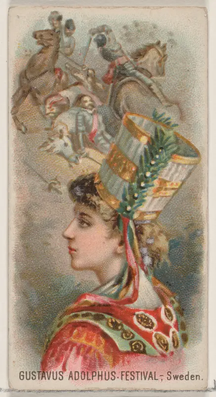 Gustavus Adolphus Festival, Sweden, from the Holidays series (N80) for Duke brand cigarettes Wall Art by W. Duke, Sons & Co. - High-Resolution Digital Print